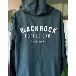 Black rain hoodie